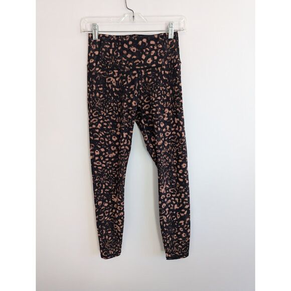 Varley Luna Legging Women's S Red Black Leopard Animal Print High Rise 7/8 - Picture 4 of 6